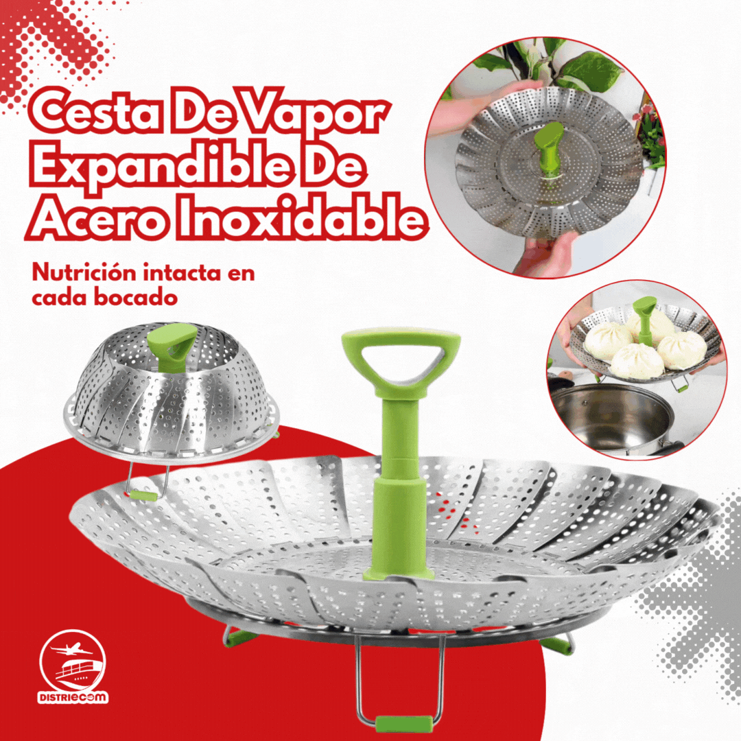 CESTA DE VAPOR EXPANDIBLE DE ACERO