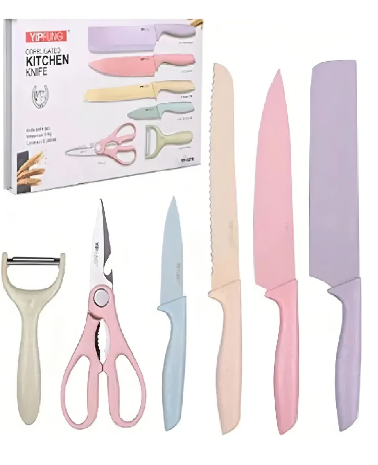 Miniatura 2 de Set De Cuchillos Colores Pastel X6 Pieza