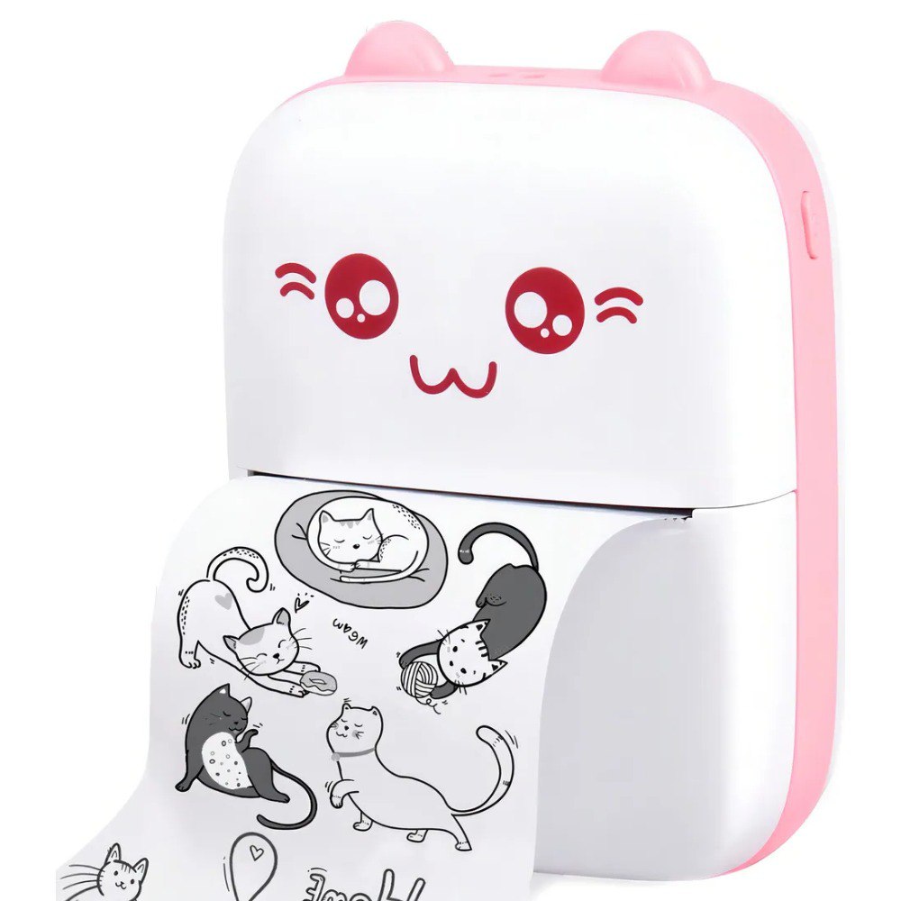 Mini Impresora Termica Portatil Rosada