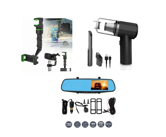 TRIOCON Espejo + Holder + Aspiradora