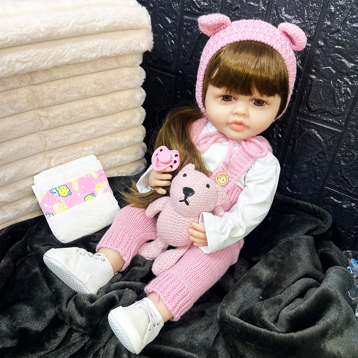 Miniatura 6 de Muñeca Bebé Realista Didáctica AD2204-1