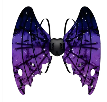 Miniatura 2 de Alas ángel negro-Morado luces LED