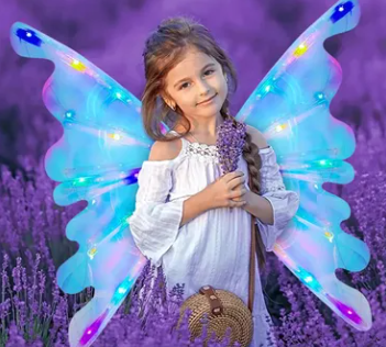 Alas mariposa luces LED
