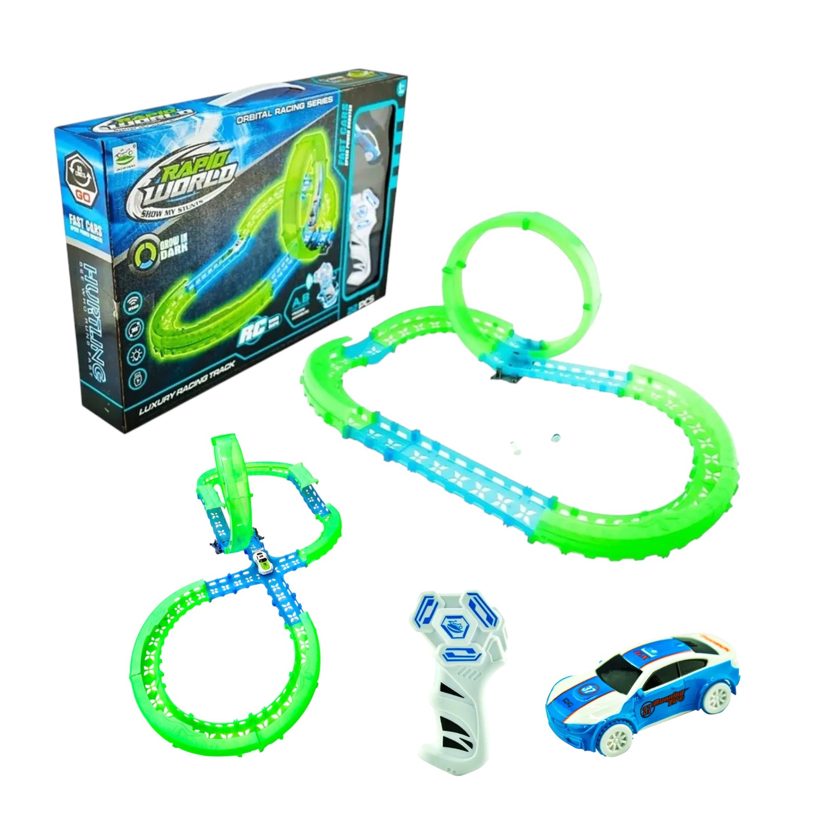 Miniatura 2 de Pista De Carrera Neon 60x40