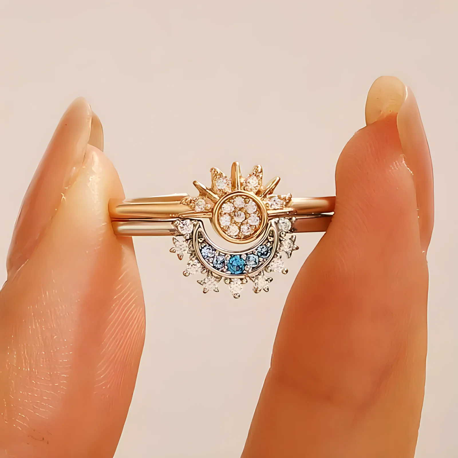 Miniatura 11 de ANILLO ECLIPSE SAGRADO SOL Y LUNA CAJARE