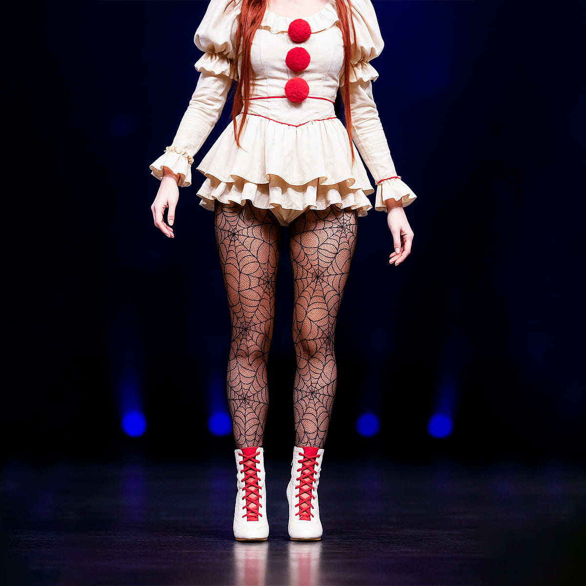 Miniatura 3 de Panty Medias Negras Telaraña WW1012-7