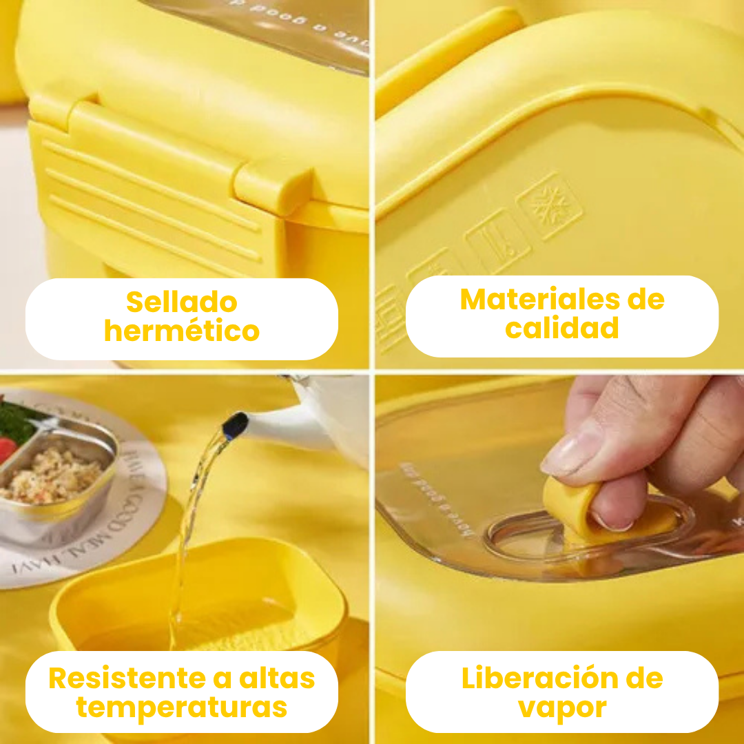 LONCHERA HERMÉTICA DE ACERO INOXIDABLE