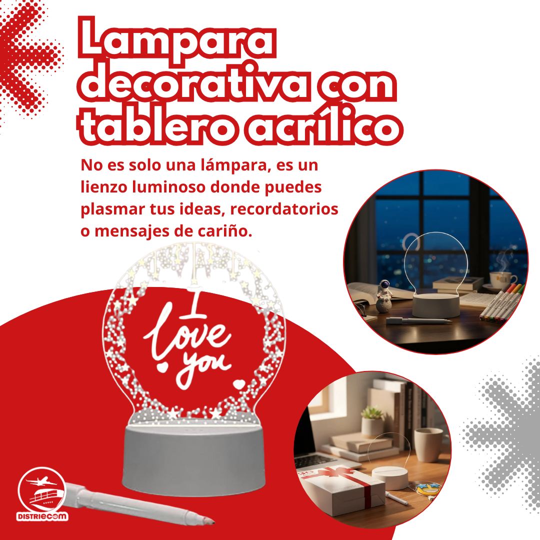 Miniatura 5 de LAMPARA DECORATIVA CON TABLERO ACRÍLICO