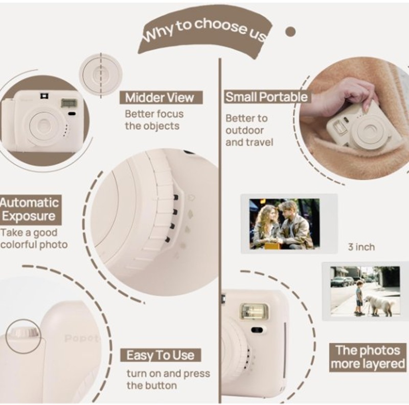 Cámara Instantánea Retro Popoto