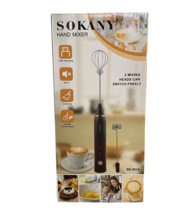 BATIDOR PORTÁTIL 2 EN 1 SOKANY 201A