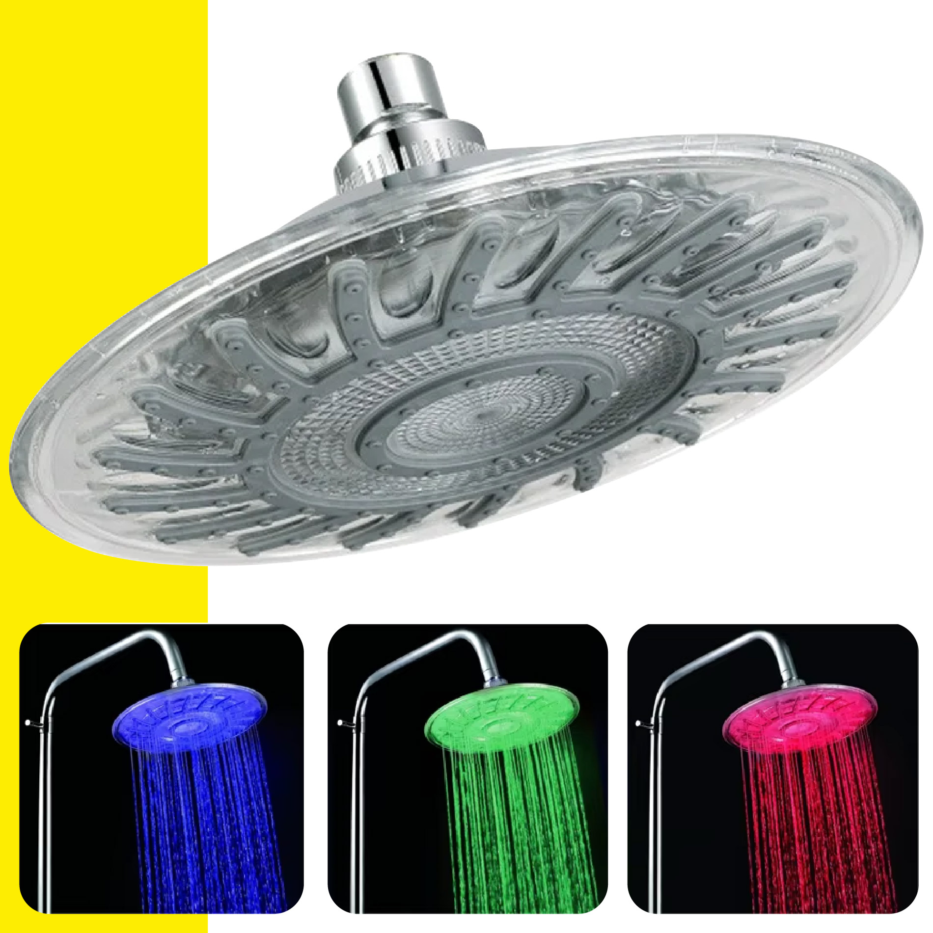 Miniatura 3 de Regadera Cabezal De Ducha Con Luz Led