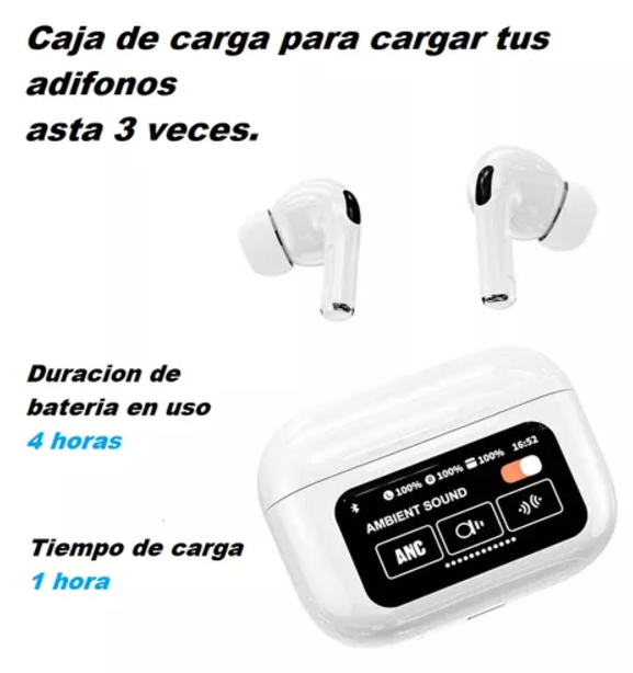 Miniatura 3 de AUDIFONOS AIR PODS PRO CON PANTALLA 🎧