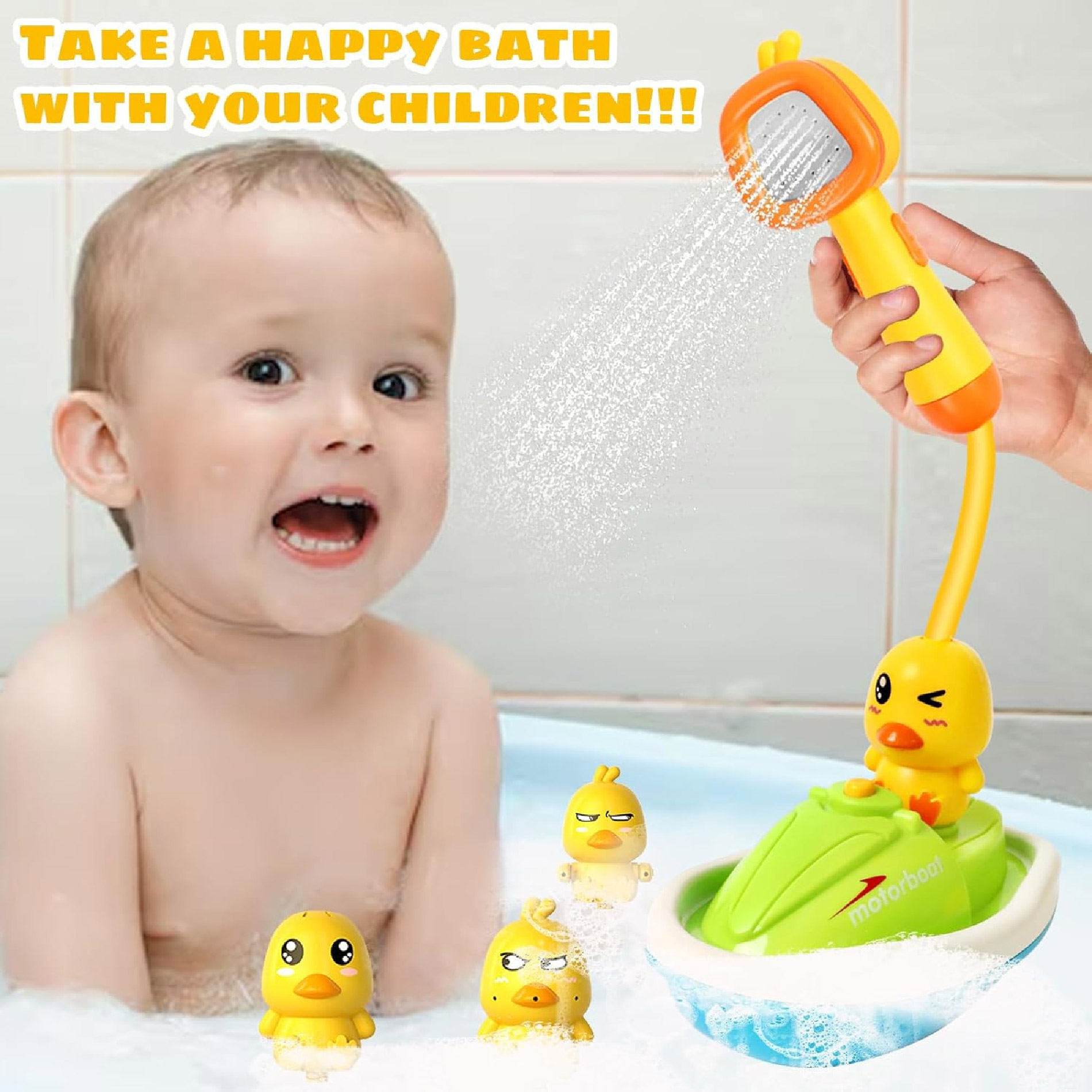 Juguete De Baño Patitos Ducha Para Bebes