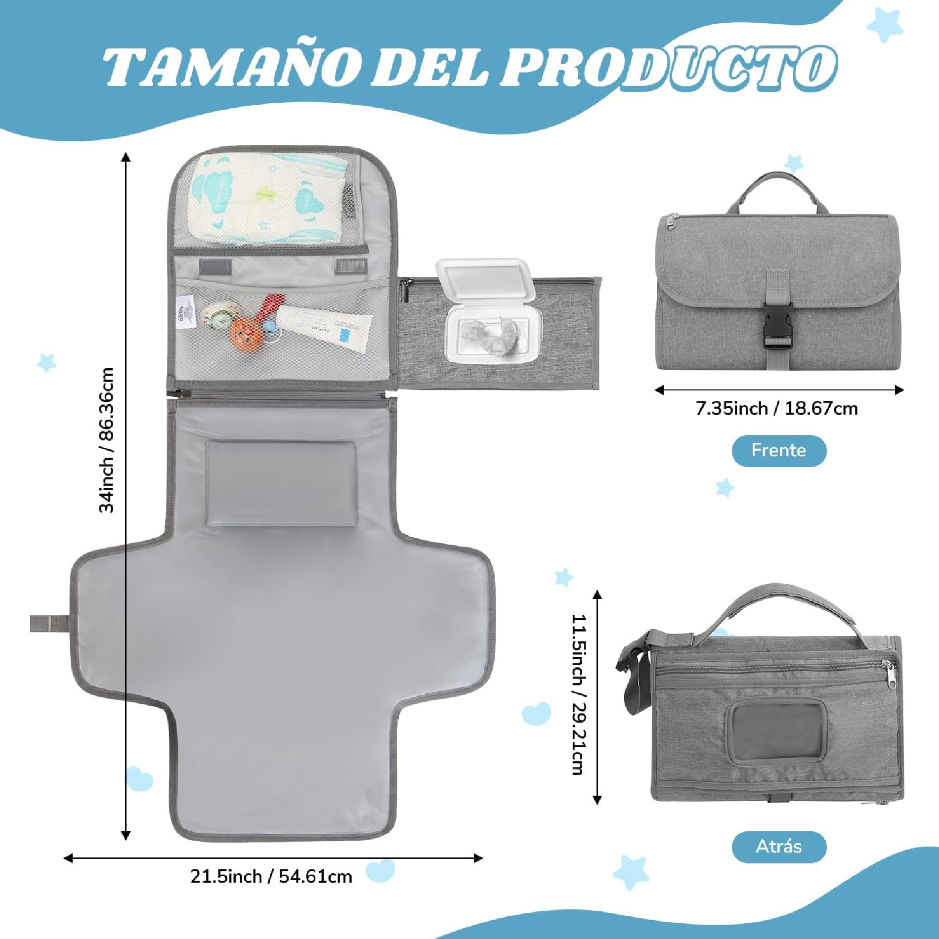 Miniatura 7 de Cambiador De Pañales Plegable Portatil
