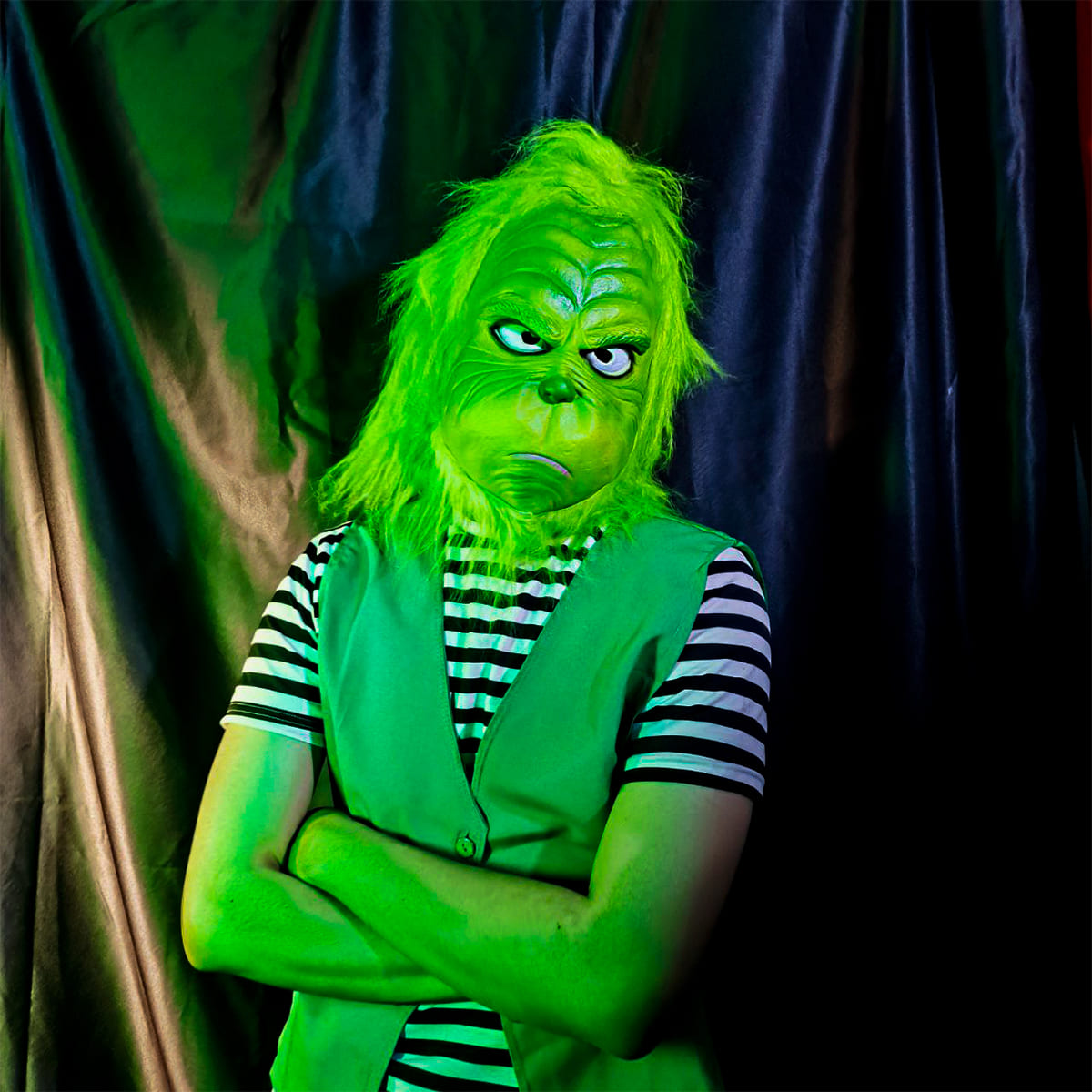 Miniatura 2 de Máscara del Grinch Látex AT287-G