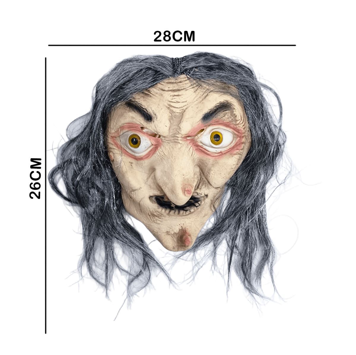 Miniatura 7 de Máscara Bruja Látex AT287-B