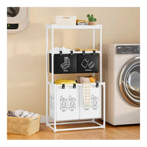 CESTA ROPA SUCIA 4 PUESTOS