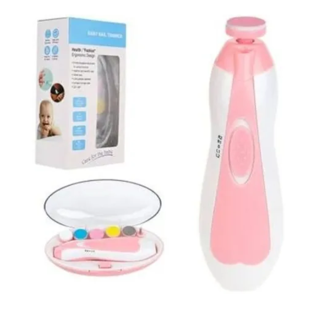 Corta Uñas Eléctrico Para Bebé Pulidor 5 - color: rosado