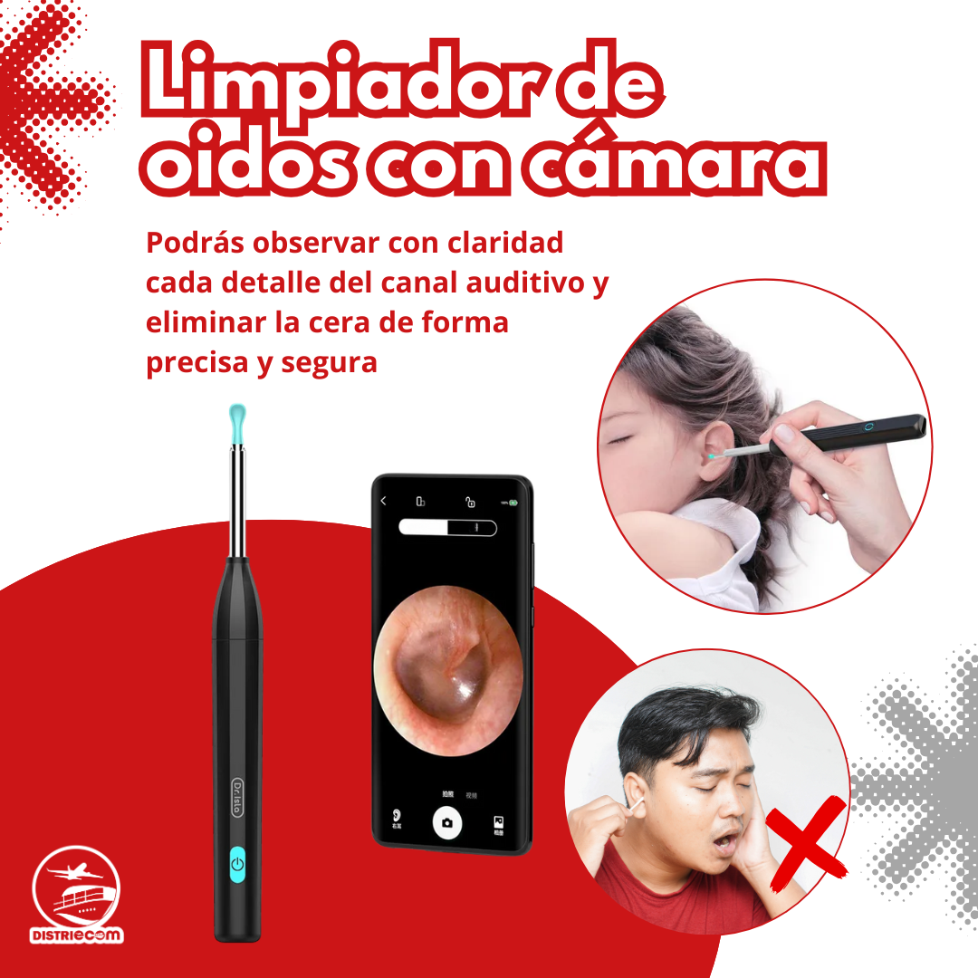 LIMPIADOR DE OÍDOS CON CÁMARA
