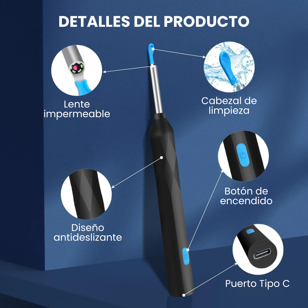 LIMPIADOR DE OÍDOS CON CÁMARA