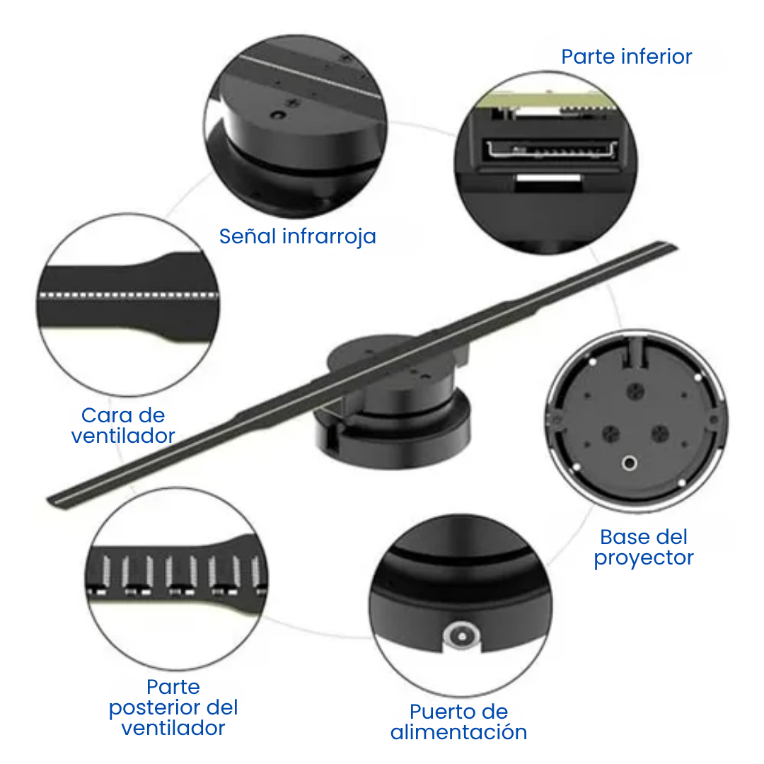 Miniatura 3 de PROYECTOR HOLOGRÁFICO DE IMÁGENES 3D