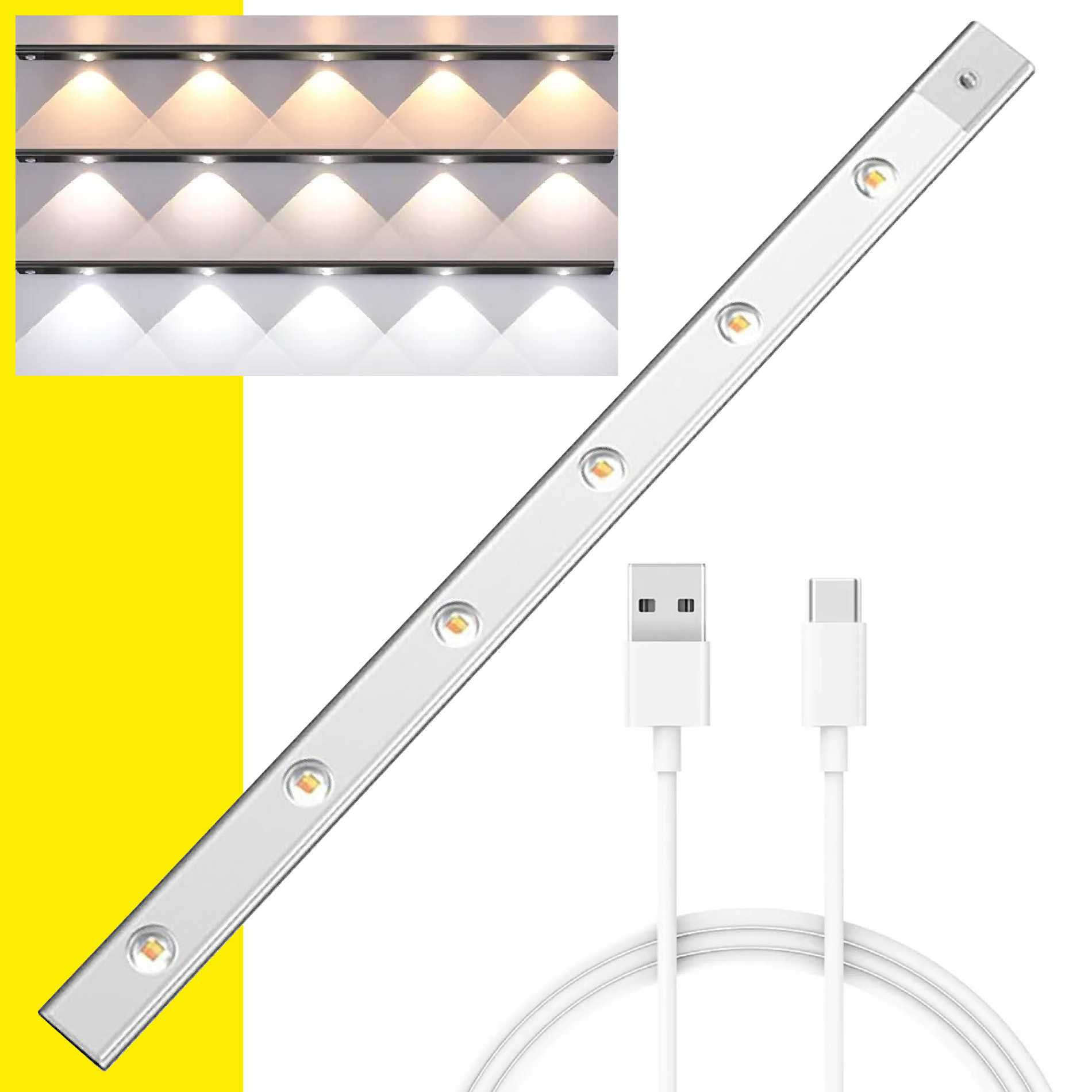 Miniatura 9 de Lampara Barra 6 Luces LEDs 110cm Sensor