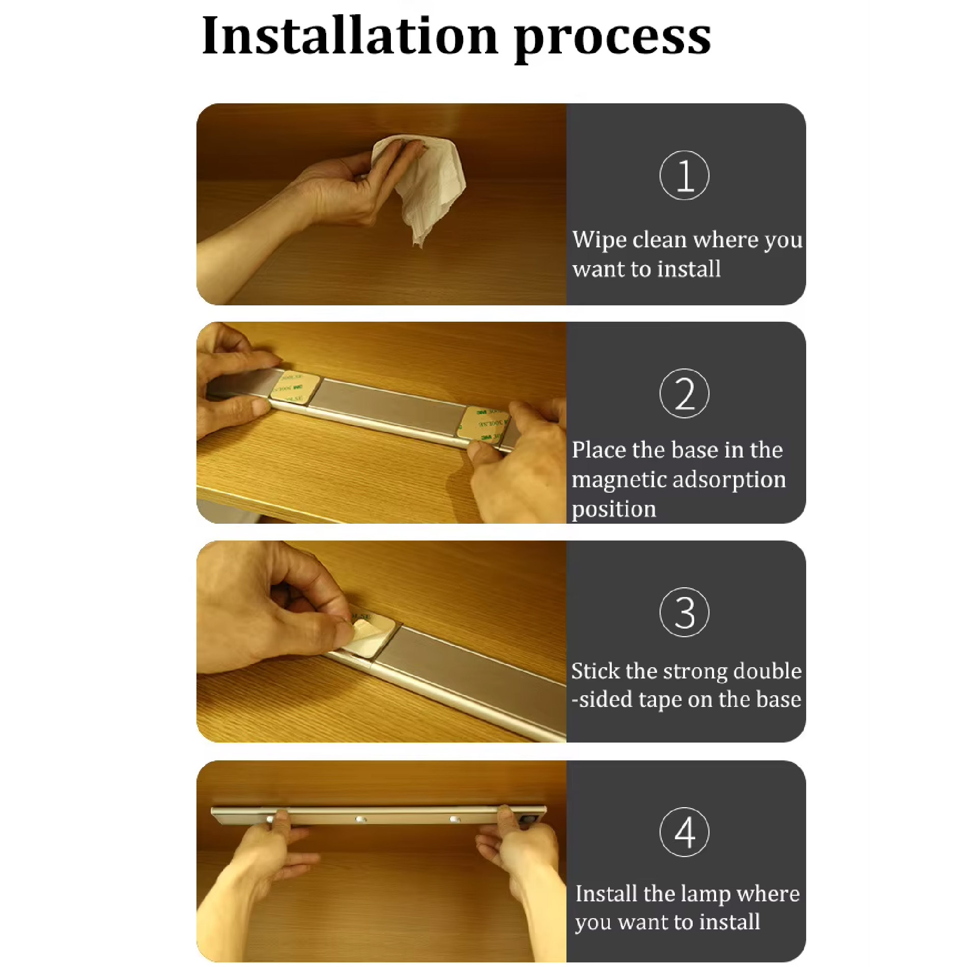 Miniatura 4 de Lampara Barra 6 Luces LEDs 110cm Sensor