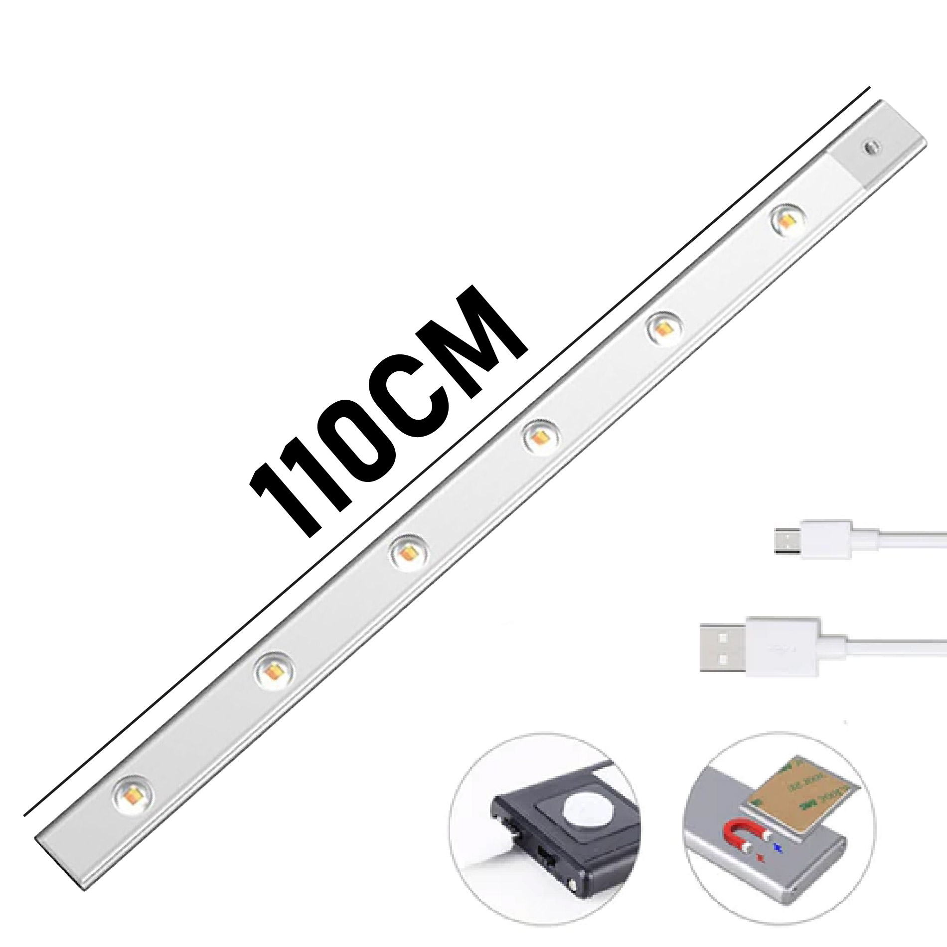 Miniatura 6 de Lampara Barra 6 Luces LEDs 110cm Sensor