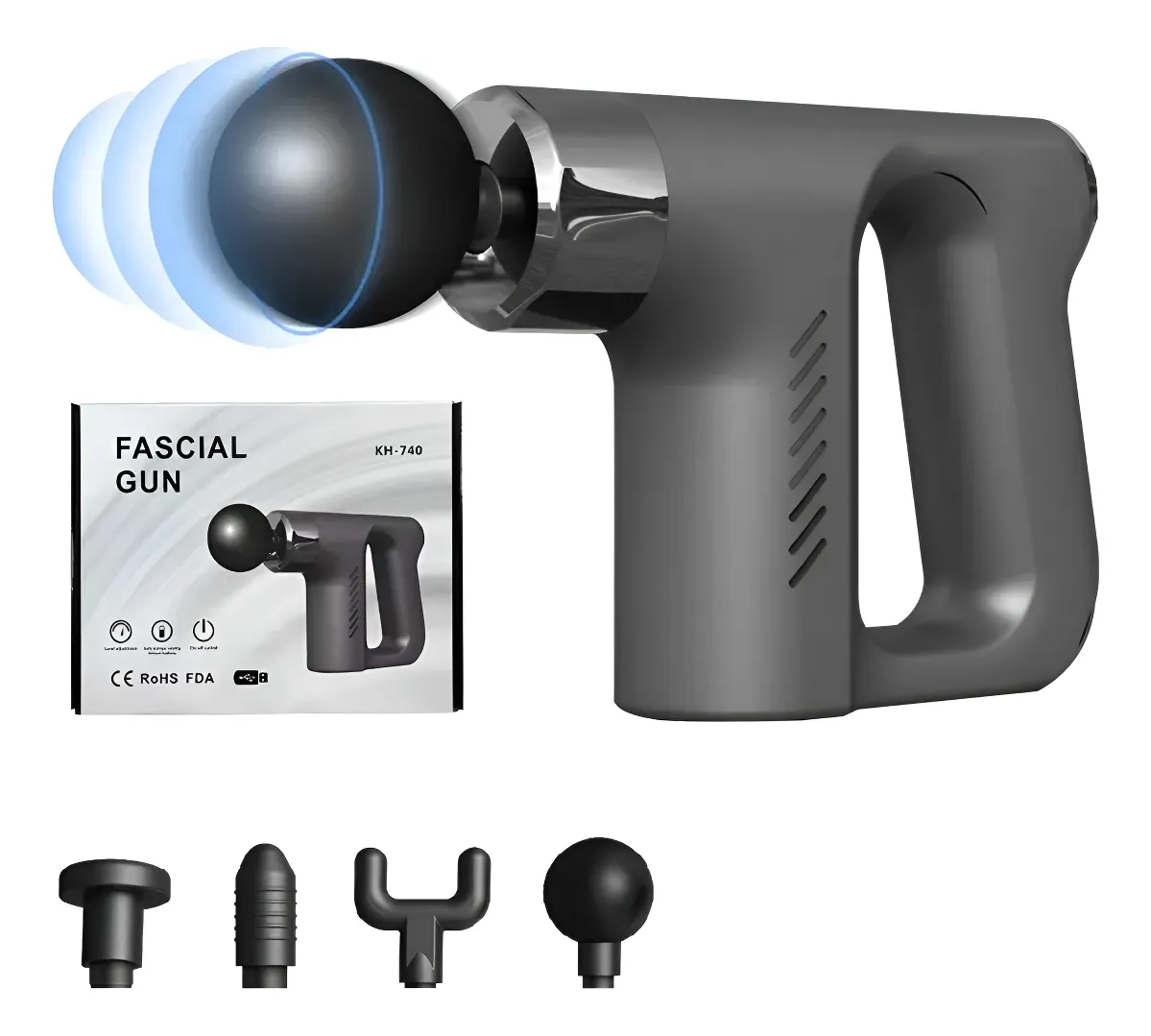 Miniatura 2 de MASAJEADOR FASCIAL GUN V179