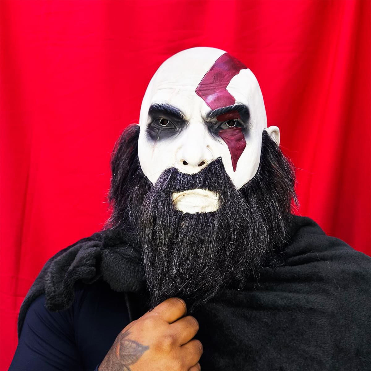 Miniatura 2 de Mascara Kratos God of War Latex MA-132