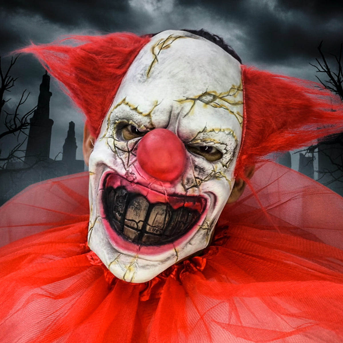 Miniatura 3 de Mascara De Latex Payaso Cara Rota MA-85