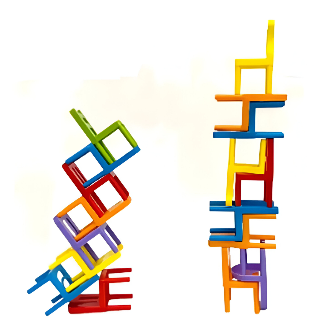 ¡Apila y Juega! 🎉 - Juego de Mesa Infantil Apila Sillas Colores 2