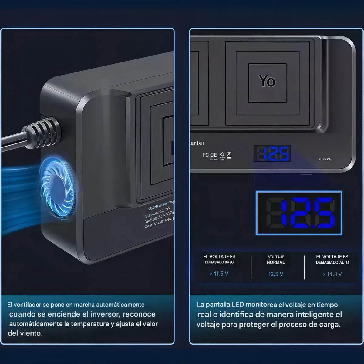 INVERSOR DE CORRIENTE PARA CARRO