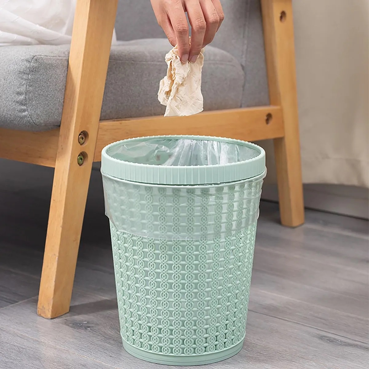 Miniatura 2 de Papelera Con Dispensador De Bolsas