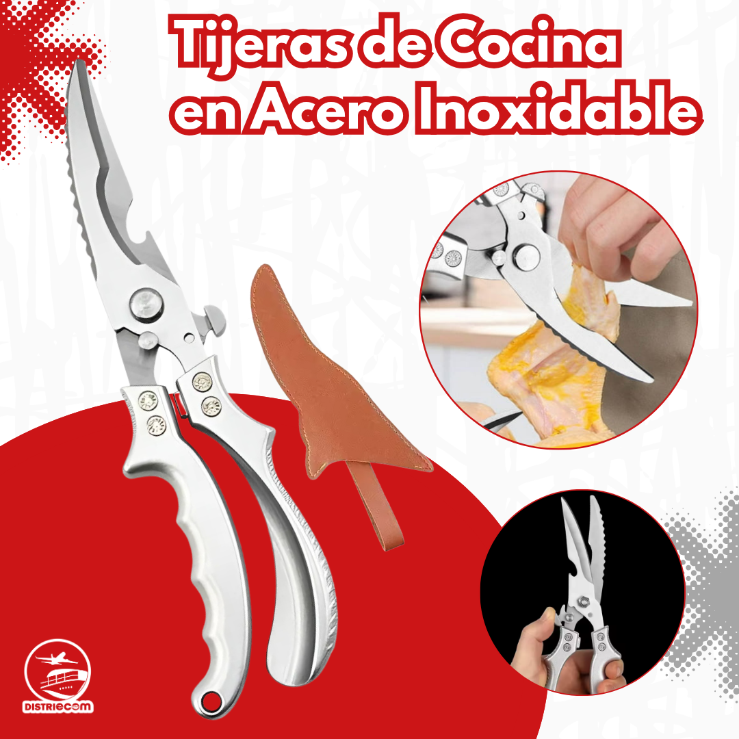 Miniatura 7 de TIJERAS DE COCINA EN ACERO INOXIDABLE