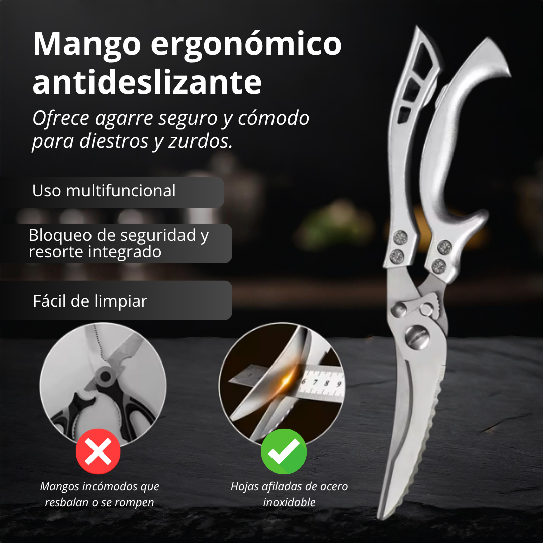 Miniatura 5 de TIJERAS DE COCINA EN ACERO INOXIDABLE