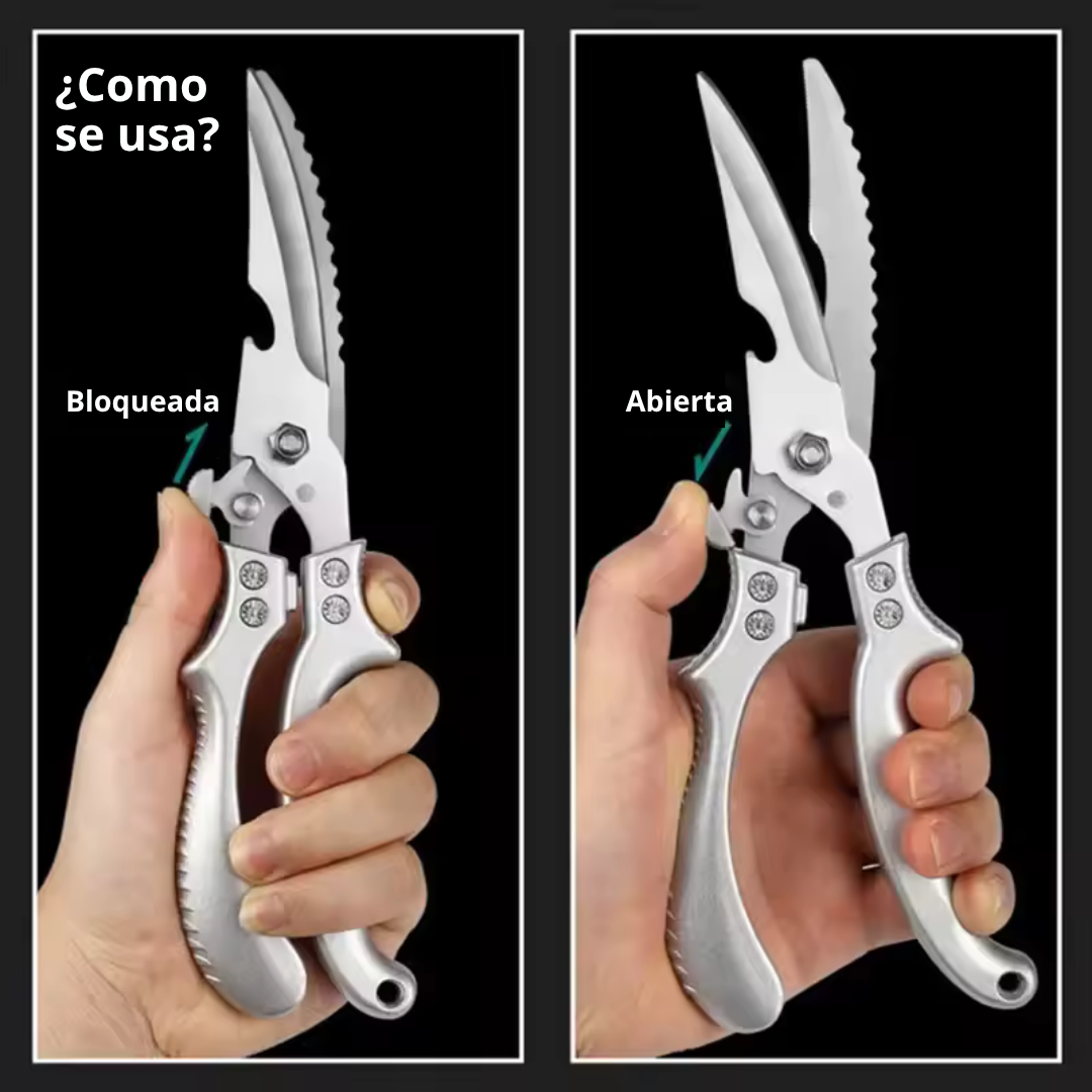 Miniatura 6 de TIJERAS DE COCINA EN ACERO INOXIDABLE