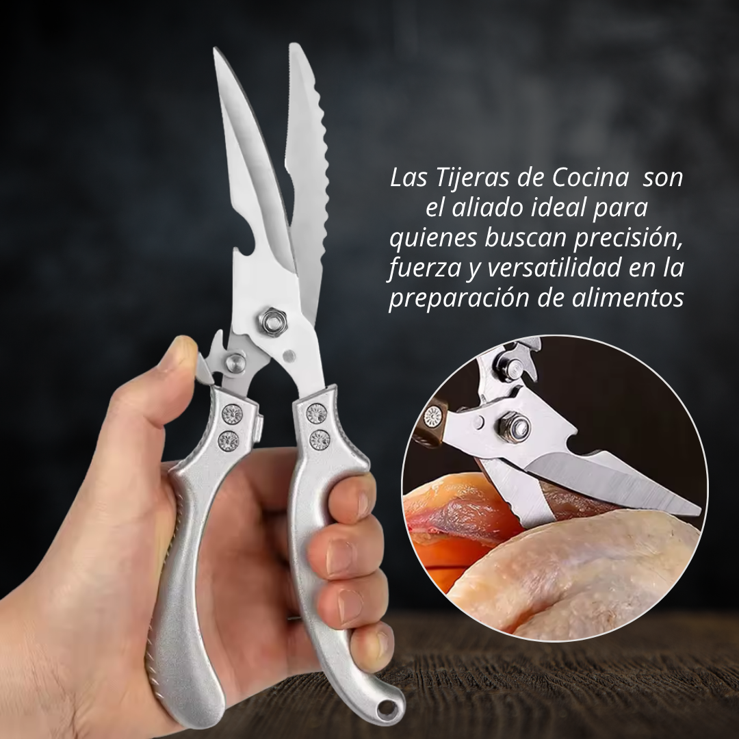 Miniatura 3 de TIJERAS DE COCINA EN ACERO INOXIDABLE