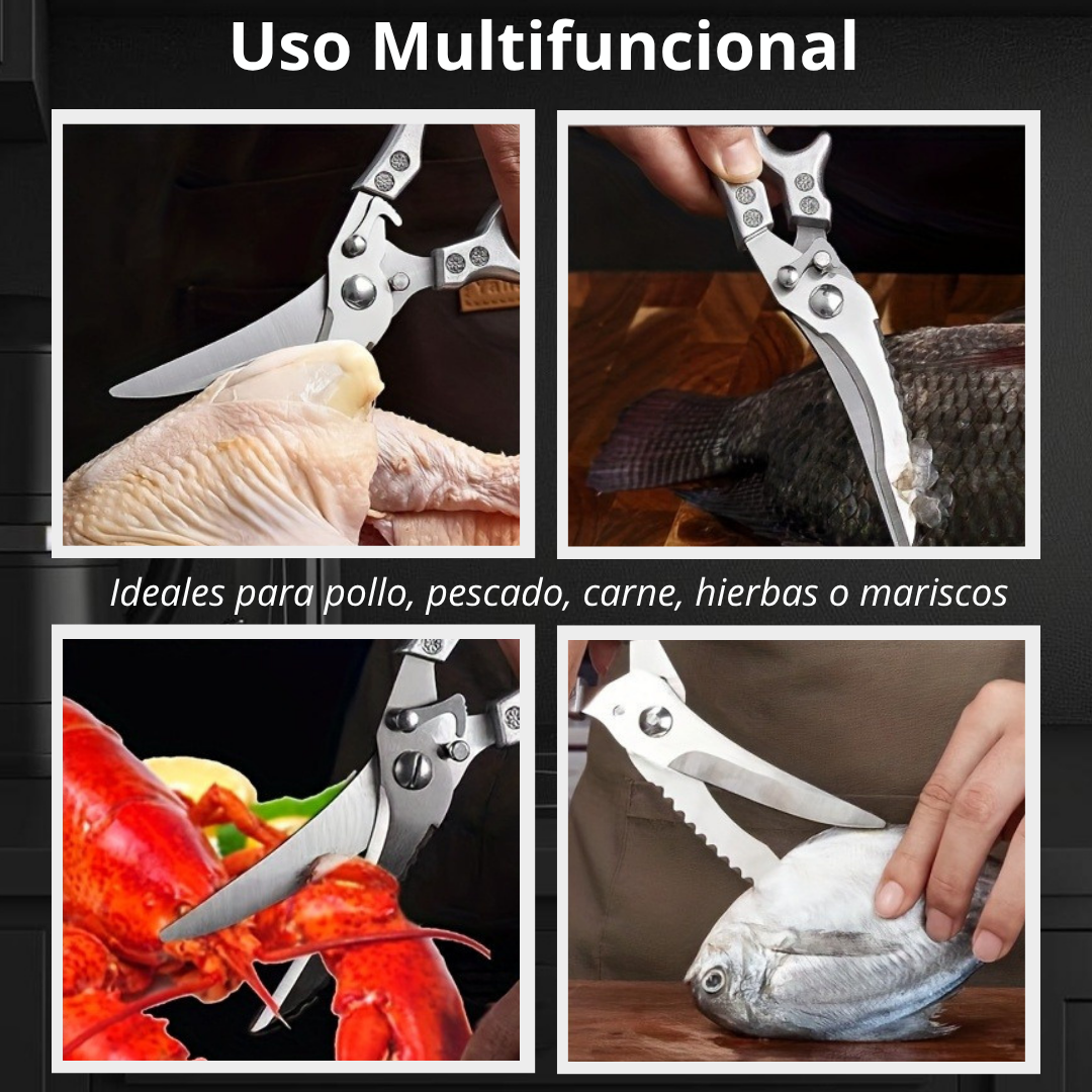 Miniatura 2 de TIJERAS DE COCINA EN ACERO INOXIDABLE