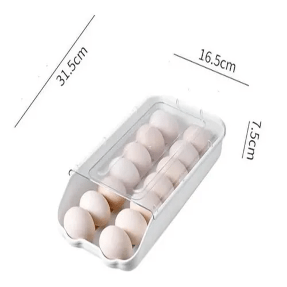 Organizador De Huevos Tapa Transparente