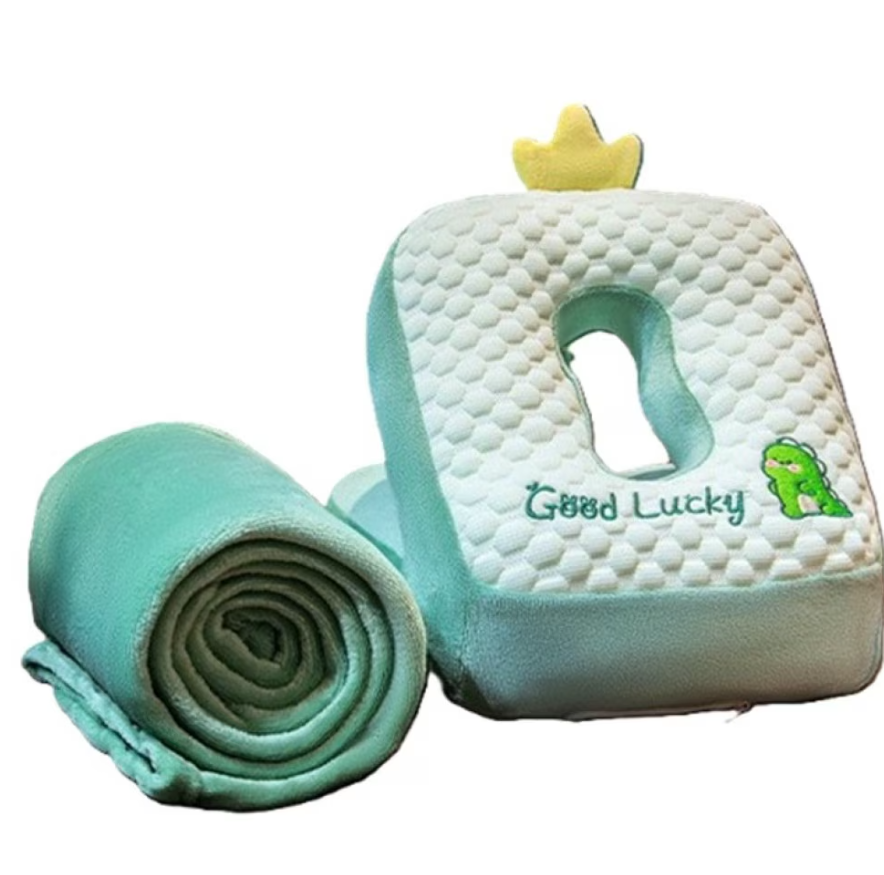 ALMOHADA CON COBIJA PARA VIAJES TOP😶‍🌫 DISEÑO