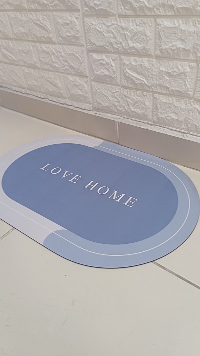 Miniatura 5 de TAPETE DE BAÑO OVALADO COLOR AZUL