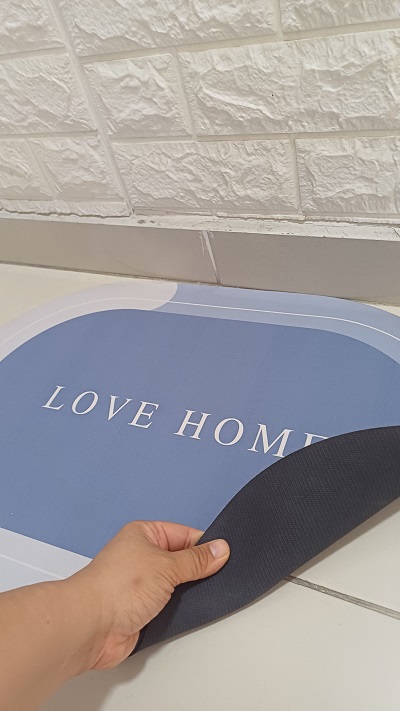 Miniatura 3 de TAPETE DE BAÑO OVALADO COLOR AZUL