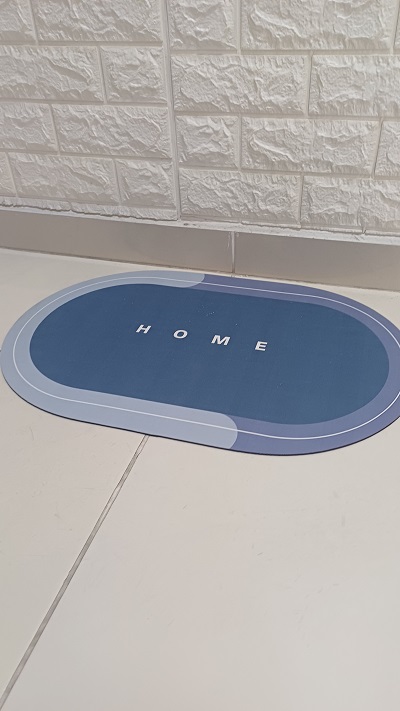 Miniatura 4 de TAPETE DE BAÑO OVALADO AZUL