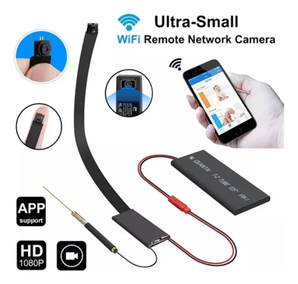 CAMARA ESPIA CINTA CON APP