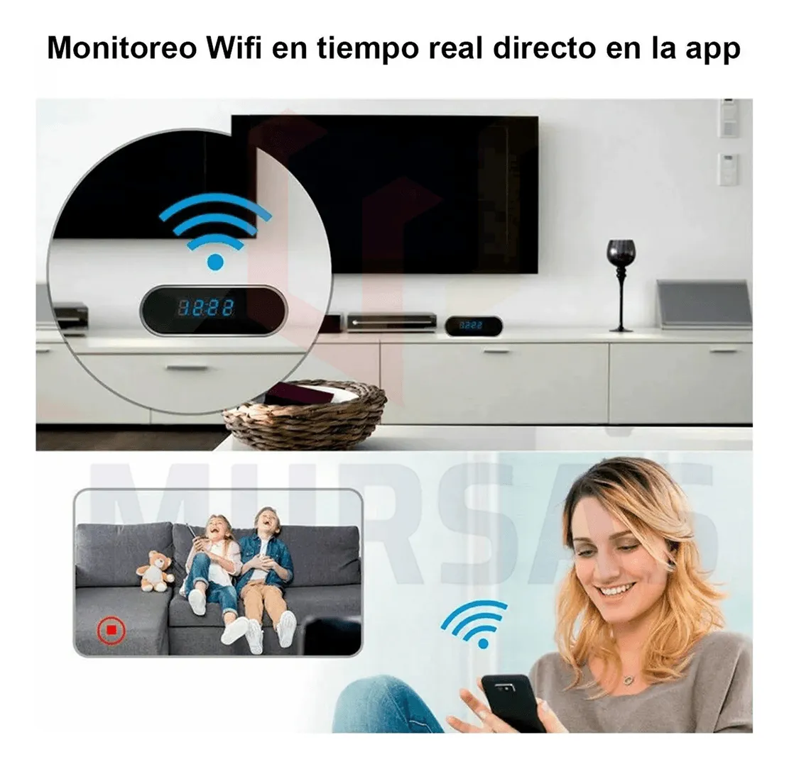 CAMARA RELOJ ESPIA APP LOOCK