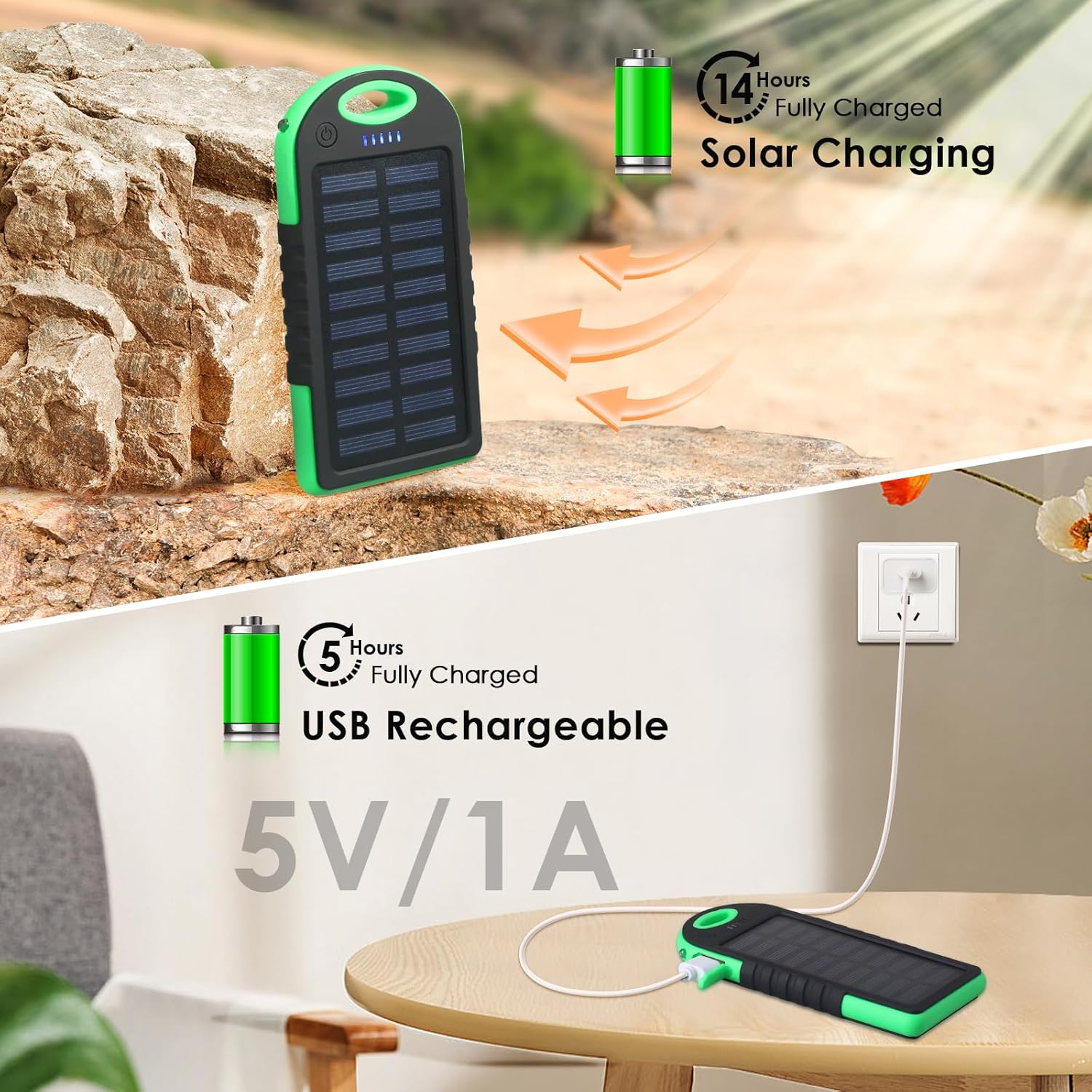 Miniatura 2 de Cargador Batería PowerBank Panel Solar