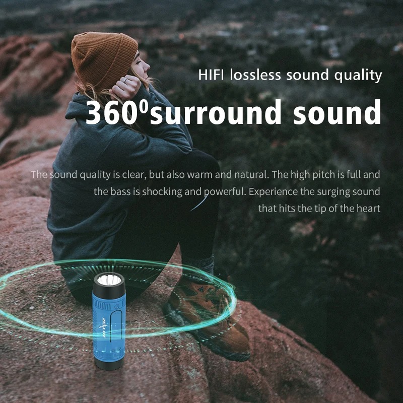 Miniatura 2 de Altavoz Bluetooth Con Linterna Bicicleta