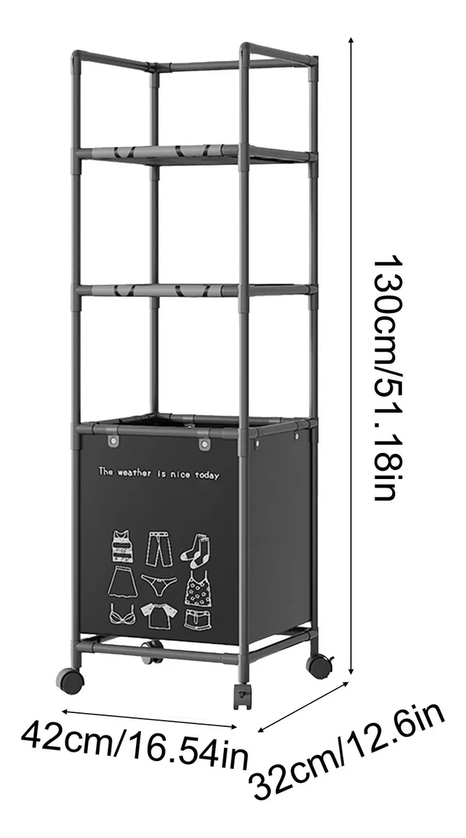 Miniatura 8 de Estante Almacenamiento Cesto Ropa Sucia