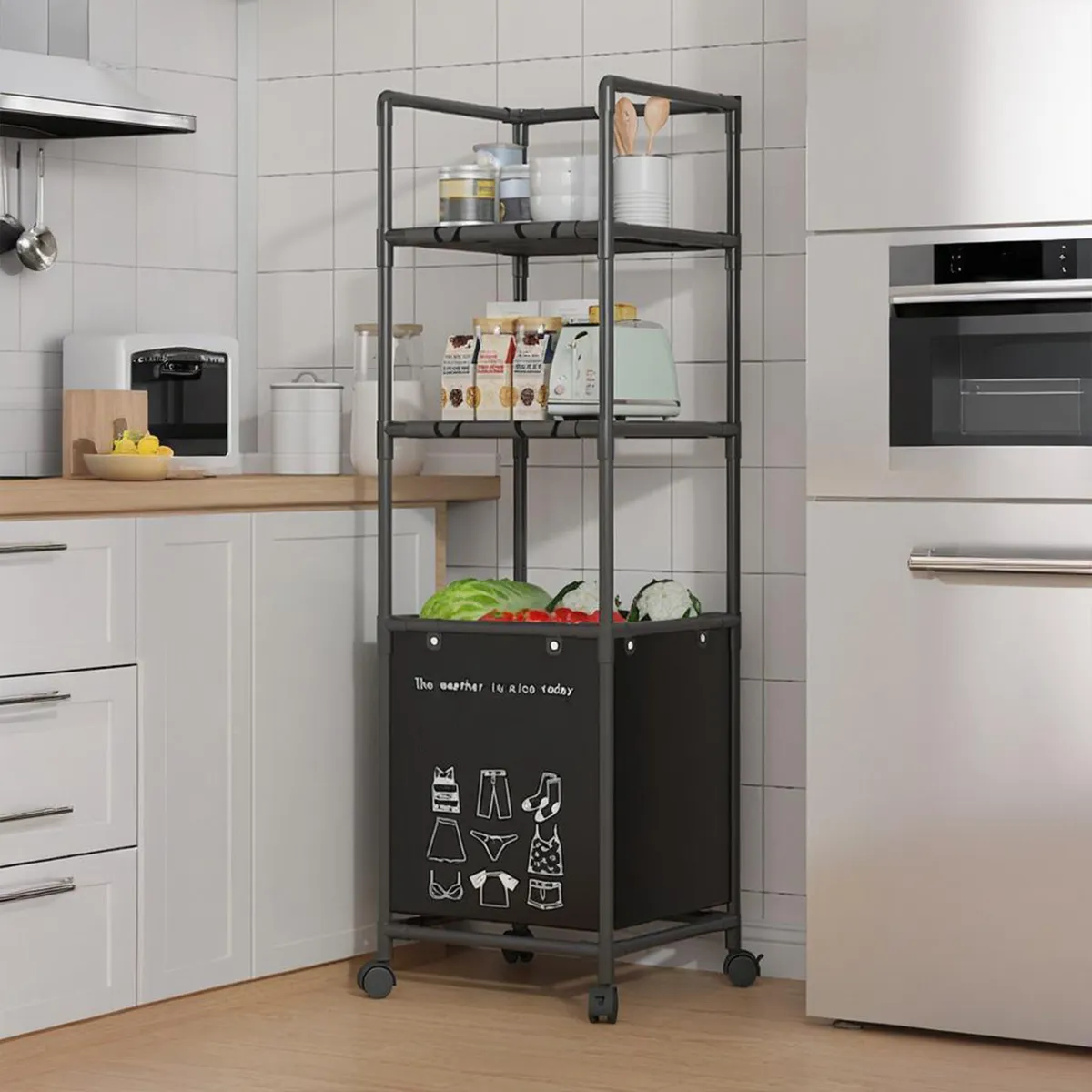 Miniatura 5 de Estante Almacenamiento Cesto Ropa Sucia